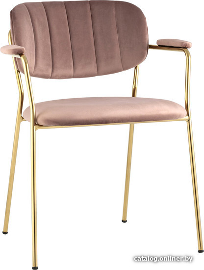 

Стул с подлокотниками Stool Group Кэрол (велюр, розовый)