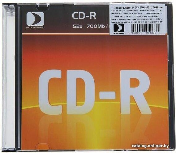 

CD-R диск Data Standard 700Mb 52x 13210-DSCDR01S (1 шт.)