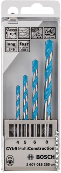

Набор сверл Bosch 2607018285 (4 предмета)