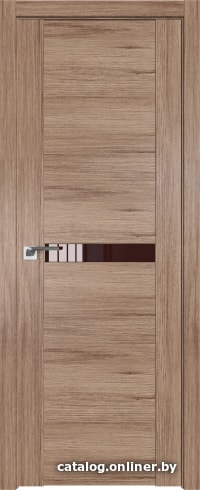 

Межкомнатная дверь ProfilDoors 2.01XN 80x200 (салинас светлый, стекло Lacobel Коричневый лак)