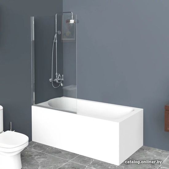 

Стеклянная шторка для ванны BelBagno UNO-V-1-75/150-C-Cr