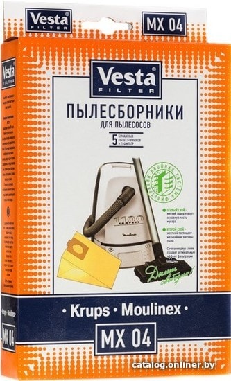 

Комплект одноразовых мешков Vesta Filter MX 04