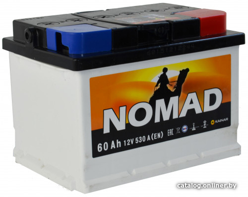 

Автомобильный аккумулятор Nomad 6СТ-60е низкий (60 А·ч)