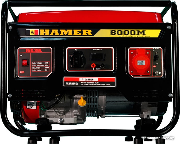 

Бензиновый генератор Hamer 8000M