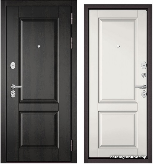 

Металлическая дверь Бульдорс Standart 90 PP-7 205x86 (дерево темное/белый, левый)