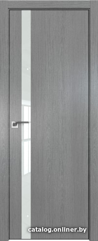 

Межкомнатная дверь ProfilDoors 6ZN 90x200 (грувд серый/стекло белый лак)