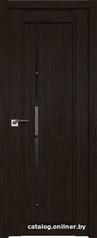 

Межкомнатная дверь ProfilDoors 2.70XN 50x200 (дарк браун, стекло дождь черный)