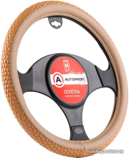 

Оплетка на руль Autoprofi AP-1932 BE (M) (бежевый)