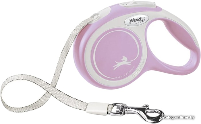 

Поводок-рулетка Flexi New Comfort S Tape 5 м (розовый)