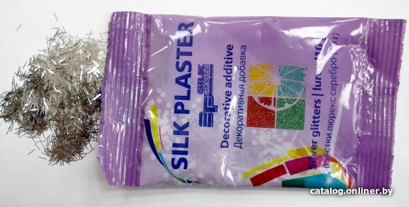 

Добавка для жидких обоев Silk Plaster серебряные палочки