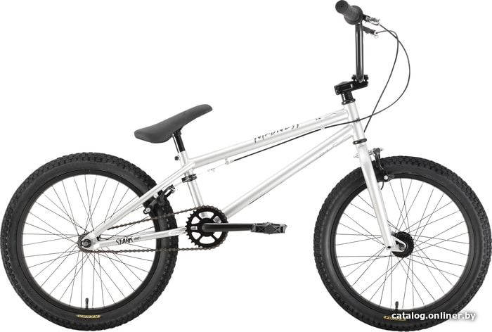 

Велосипед Stark Madness BMX 1 2021 (серебристый/черный)
