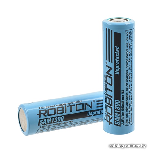 

Аккумулятор Robiton 18650 18A, 1300mAh (Без защиты)