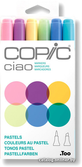 

Набор маркеров Copic Ciao 22075667 (6цв, пастельные)