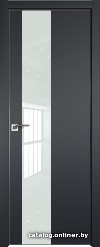 

Межкомнатная дверь ProfilDoors 5E 60x200 (черный матовый/стекло белый лак)