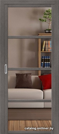 

Межкомнатная дверь el'Porta Твигги-V4 раздвижные 60x200 (Grey Veralinga, Crystalline)