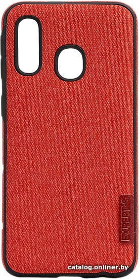 

Чехол для телефона EXPERTS Textile Tpu для Samsung Galaxy A40 (красный)