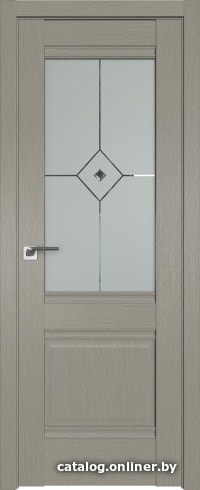 

Межкомнатная дверь ProfilDoors 2XN 90x200 (стоун/стекло матовое с прозрачным фьюзингом)