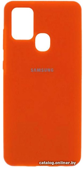 

Чехол для телефона EXPERTS Original Tpu для Samsung Galaxy A21s с LOGO (оранжевый)