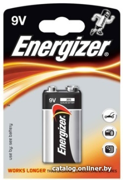 

Батарейка Energizer Power 9V-9B-6LR61 Е300127702