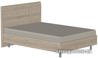 

Кровать Лером КР-2802 140x200 (гикори джексон светлый)