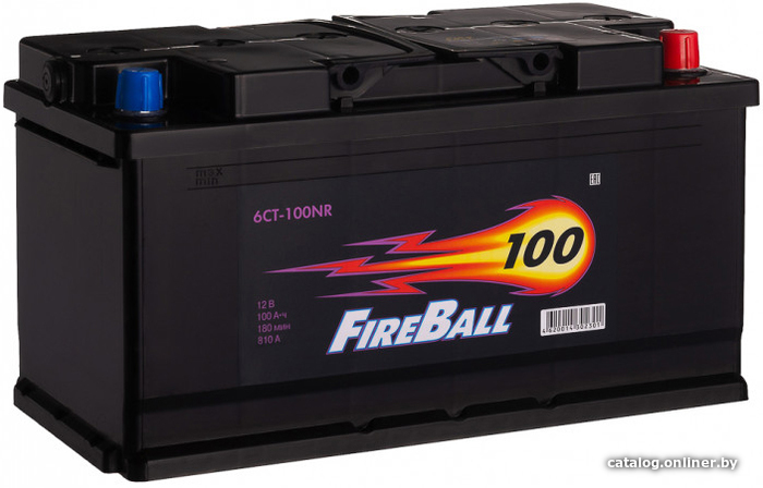 

Автомобильный аккумулятор FireBall 6СТ-100 NR Euro R+ (100 А·ч)