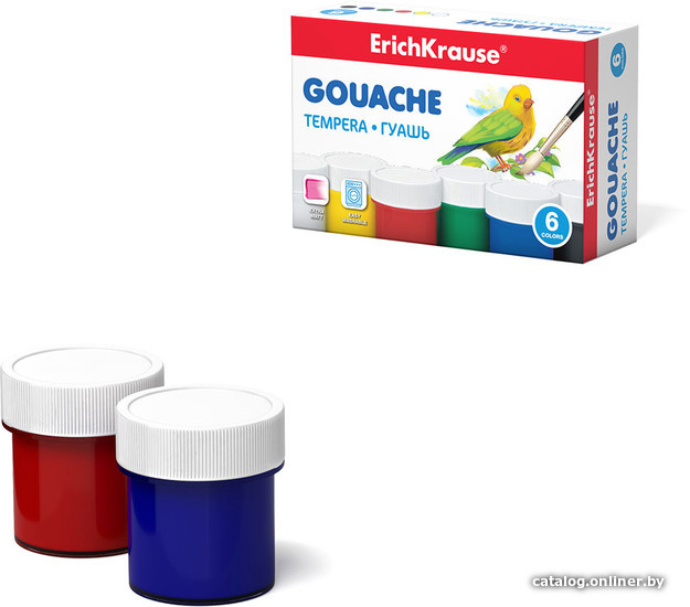 

Гуашь Erich Krause 50535 (6 цв)