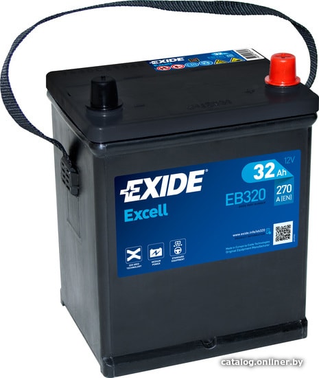 

Автомобильный аккумулятор Exide Excell EB320 (32 А·ч)