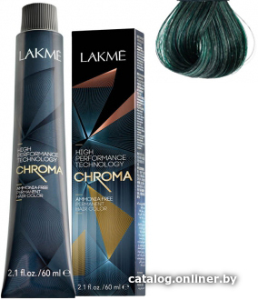 

Крем-краска Lakme Chroma Ammonia Free Permanent 0/10 зеленый 60 мл