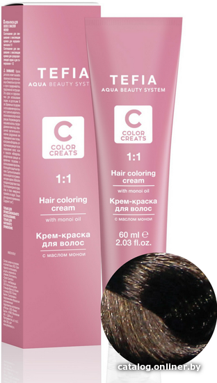 

Крем-краска для волос Tefia Color Creats 6/36 (блондин орех)