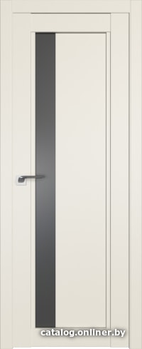 

Межкомнатная дверь ProfilDoors 2.71U 80x200 (магнолия сатинат/стекло графит)