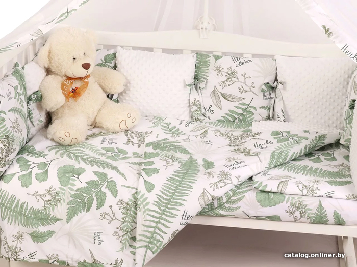 

Бампер в кроватку Amarobaby Exclusive Soft Collection Папоротники (12 подушек)
