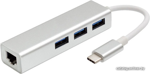 

USB-хаб USBTOP USB3.1 Type-C - 3xUSB3.0/RJ45