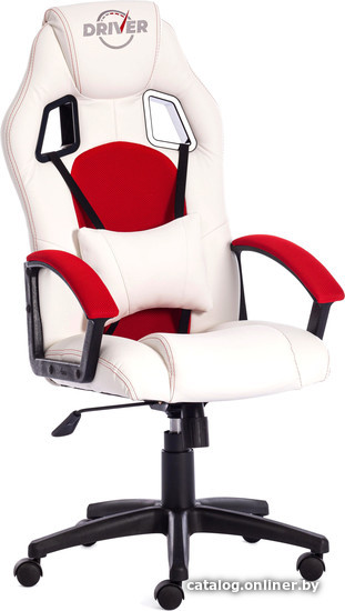 

Кресло TetChair Driver (иск. кожа/ткань, белый/красный)