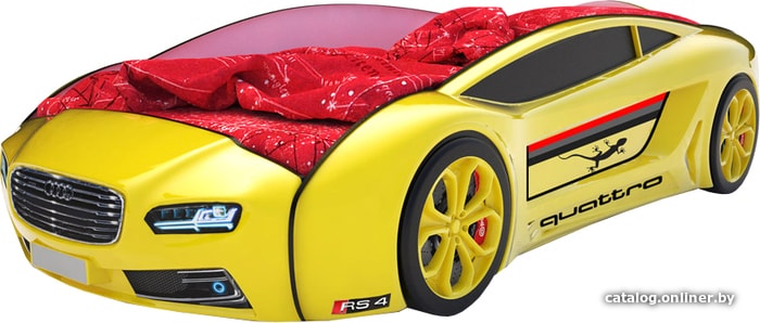 

Кровать-машина КарлСон Roadster Ауди 162x80 (желтый)
