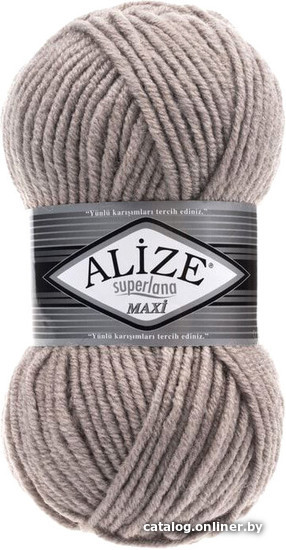 

Пряжа для вязания Alize Superlana maxi 541 (100 м, норка)