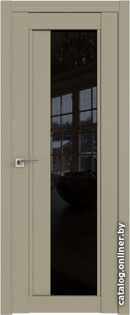 

Межкомнатная дверь ProfilDoors 2.72U 90x200 (шелгрэй, стекло черный триплекс)