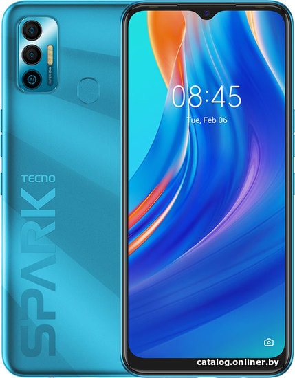 

Смартфон Tecno Spark 7 4GB/64GB (голубой)