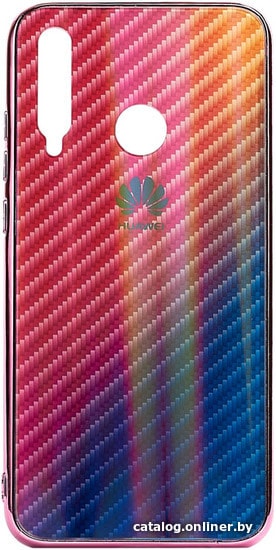 

Чехол для телефона EXPERTS Aurora Glass для Honor 10i с LOGO (розовый)