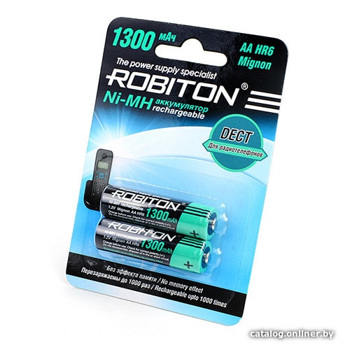 

Аккумулятор Robiton AA 1300mAh 2 шт.