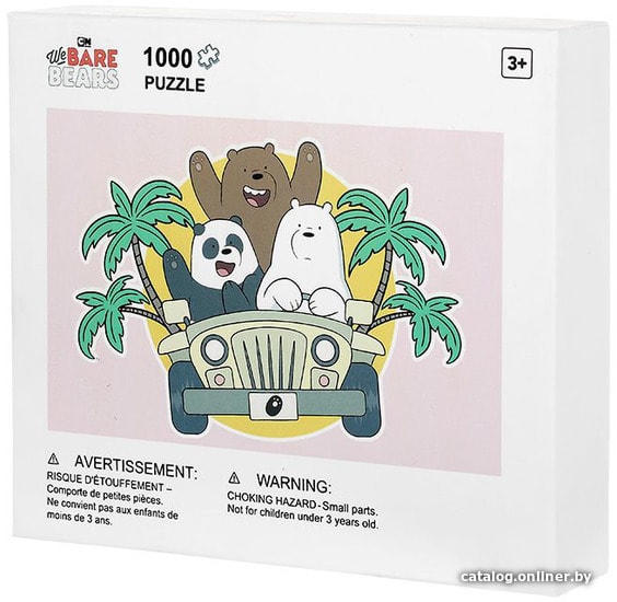 

Пазл Miniso We Bare Bears. Дорожное путешествие 4615 (1000 эл)
