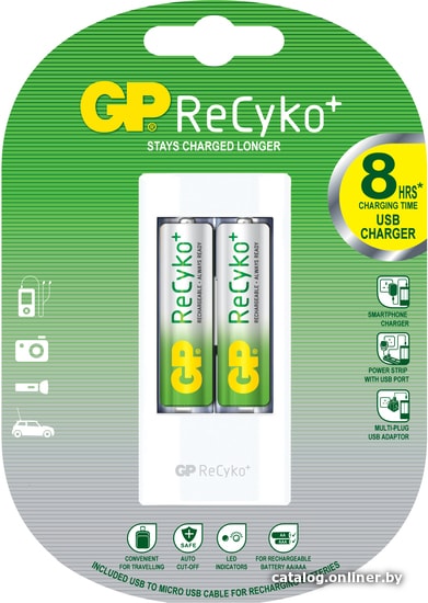 

Аккумуляторы + зарядное GP U211 + 2x2100mAh AA
