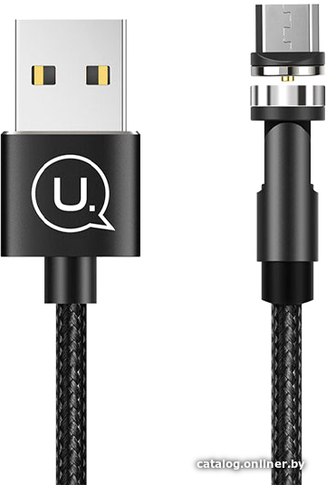 

Кабель Usams U59 US-SJ473 USB Type-A - Lightning/Type-C/Micro (1 м, черный)