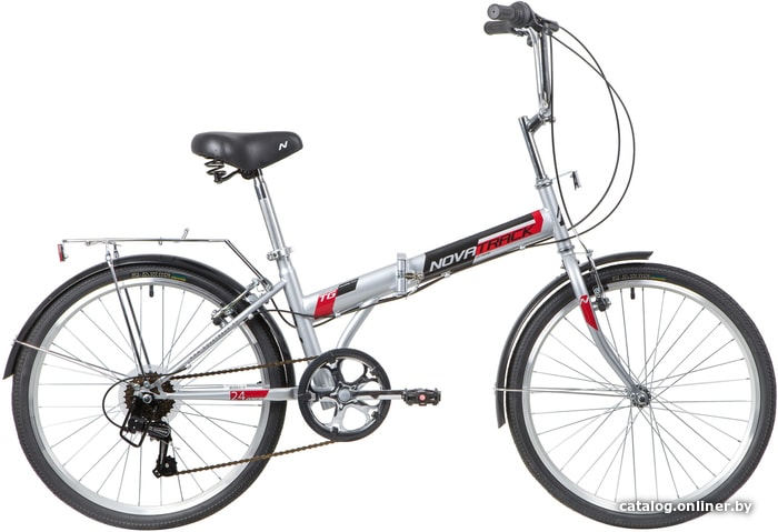 

Велосипед Novatrack TG-24 Classic 6.0 NF 2020 (серый)