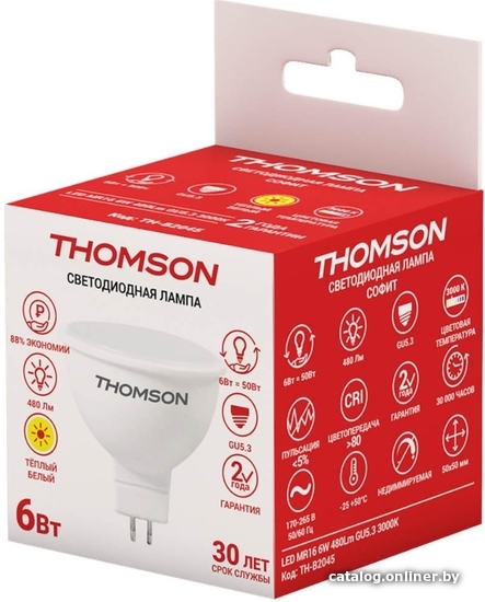 

Светодиодная лампочка Thomson Mr16 TH-B2045