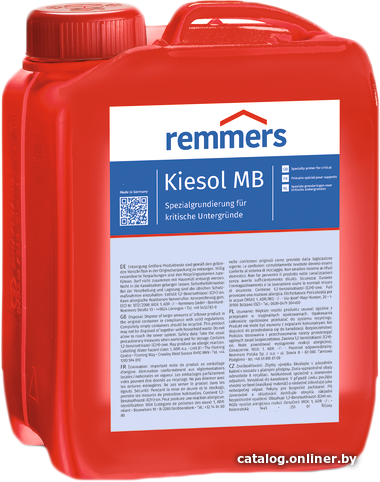 

Силикатная грунтовка Remmers Kiesol MB (30 л)