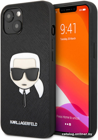 

Чехол для телефона CG Mobile Karl Lagerfeld для Apple iPhone 13 KLHCP13MSAKHBK