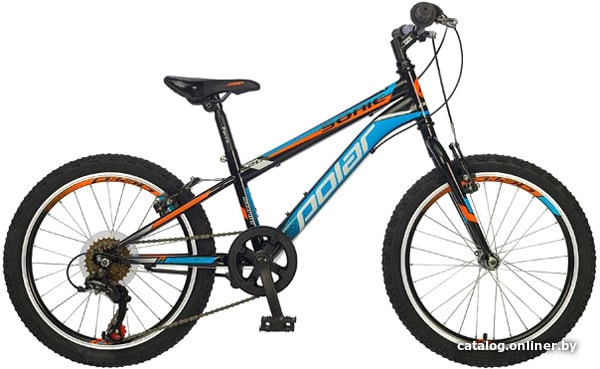 

Детский велосипед Polar Sonic V-brake 20 (черный/голубой)
