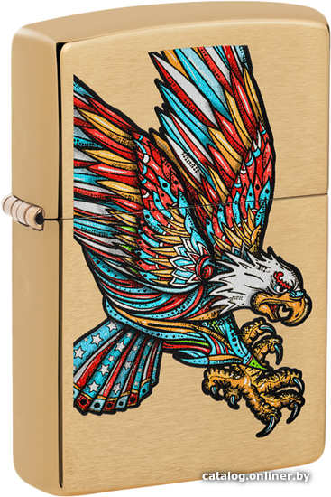 

Зажигалка Zippo Brushed Brass Tattoo Eagle 49667