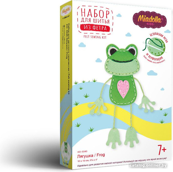 

Набор для создания поделок/игрушек Miadolla Набор для шитья KD-0340 Лягушка