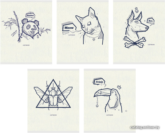 

Общая тетрадь Канц-Эксмо Sketching animals Т2Л967066 (96 л)